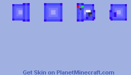 Blue Instax Camera Minecraft Skin