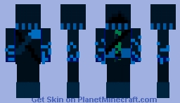 blue FaYa( fire) Minecraft Skin