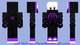 Boy with dark energy powers Minecraft Skin