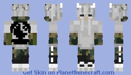 camo white hoodie boy lunar Minecraft Skin