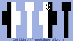 Black and white boi Minecraft Skin