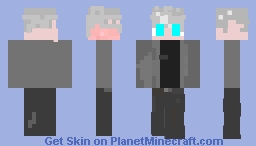 Anime boy white hair Minecraft Skin