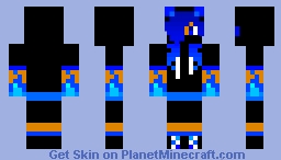 Blue fire mefwa Minecraft Skin