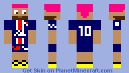 Neymar Jr Skin Minecraft Skin