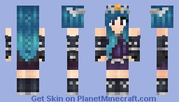 Lunar from KREWs Minecraft skin but with purple eyes Minecraft Skin