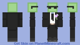 suited up lime Minecraft Skin