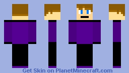 Purple/Black Minecraft Skin