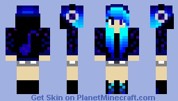 fire music girl Minecraft Skin