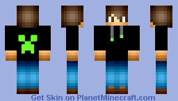 green 3d creeper skin Minecraft Skin