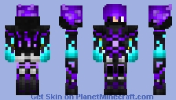 FlaarBlitZ" Blue Fire version Minecraft Skin