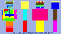 rainbow skin Minecraft Skin