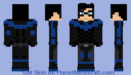 Nightwing (Dick Grayson) {Old Suit} | Universal War Minecraft Skin