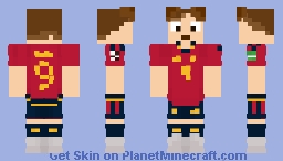 Gavi Spain Minecraft Skin