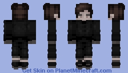 in black Minecraft Skin