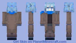 Blue girl traveler Minecraft Skin