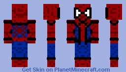 스파이더맨 Minecraft Skin