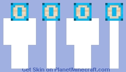 Lettercude O Blue Minecraft Skin