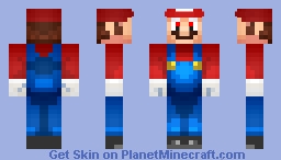 Gray Shoes Mario.Exe fake form Minecraft Skin