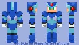 Mega man x Minecraft Skin