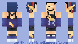 Quackity cubito ~ Hoodie sin hombros Minecraft Skin