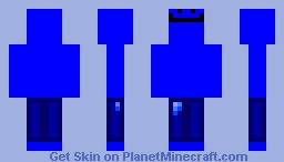 blue blob with jeans Minecraft Skin