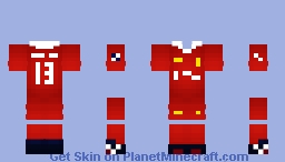 Football Skin Minecraft Base - Liverpool 24/25 Minecraft Skin
