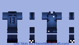 Football Skin Minecraft Base - Blue Lock Minecraft Skin