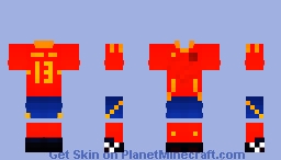 Football Skin Minecraft Base - Spain H 24/25 Minecraft Skin