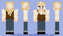 Cottagecore bodice with checker pants Minecraft Skin