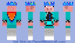 Poorly Colorswapped (clothes only) Technoblade Minecraft Skin