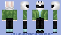 Bunny biker dude Minecraft Skin
