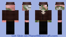grandpa bralexanic with fedora Minecraft Skin