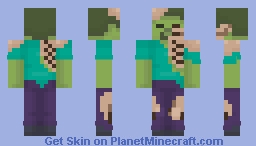 accident zombie Minecraft Skin