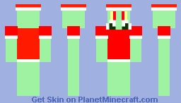 Santa Squid Minecraft Skin