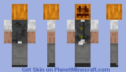 Pumpkin Head Man Minecraft Skin