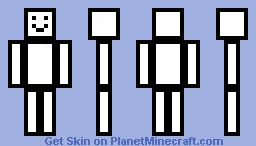 Bordered Back Face Minecraft Skin