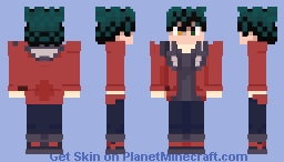 Deku Slifer Red Minecraft Skin