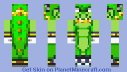 Vector the Crocodile - Sonic battle (custom) Minecraft Skin