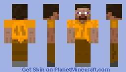 Steve (that likes orange) Minecraft Skin