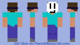 Bare Bones Steve with a Chosen Mask Minecraft Skin