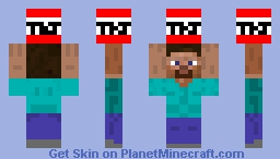 Steve Carrying TNT Minecraft Skin