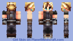Cloud Strife | Final Fantasy VII (Remake Ver) | Brave Exvius Sprite Palette | 1.8+ Minecraft Skin