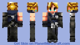 Cloud Strife | Final Fantasy VII (Advent Children Ver) | Brave Exvius Sprite Palette | 1.8+ Minecraft Skin