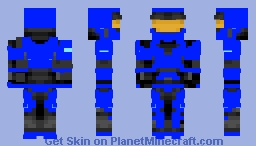 blue team halo combat evolved Minecraft Skin