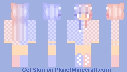Half & Half Girl Minecraft Skin