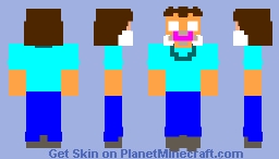 The herobrine of movie Minecraft Skin