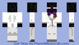 Enderman In A White Suit Minecraft Skin