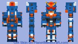 RAG-79-G1 Gundam Marine Type Minecraft Skin