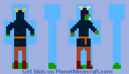 Orc warlord with horned helmet. Minecraft Skin