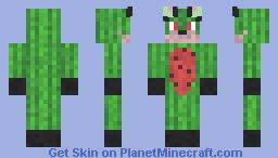 Watermelon Fox Minecraft Skin